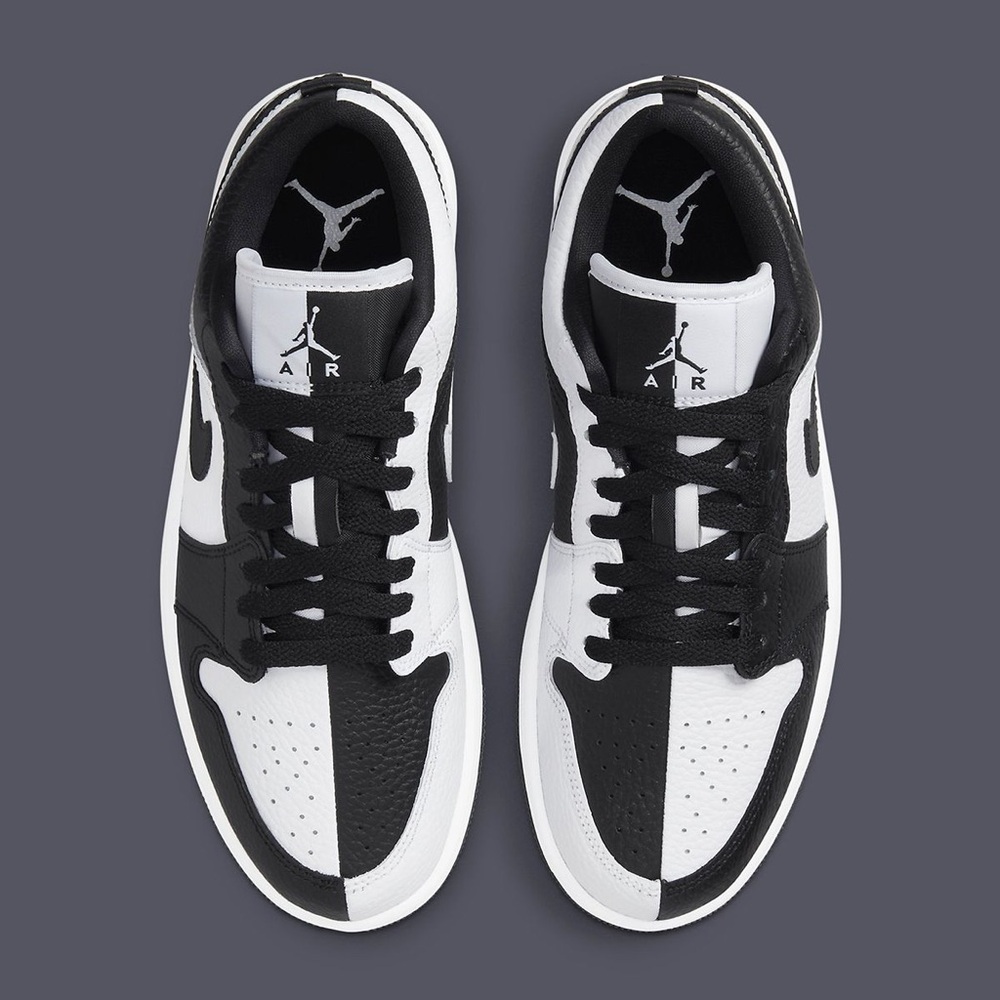 Air Jordan Nike “split” shoe black and white. women’s 6, big kids 4!